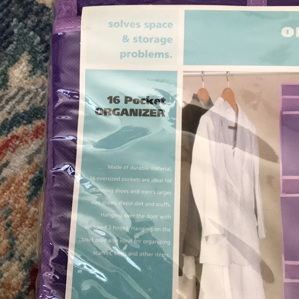 Purple Over the Door Organizer